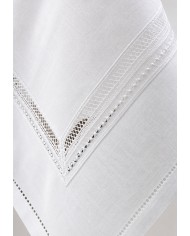 Servizio da tavola 12 posti ricamato Macramè art. 25/01