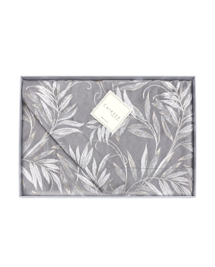Copriletto matrimoniale in raso jacquard Carezze art. Gioia