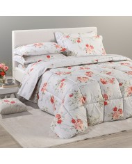 Completo lenzuola matrimoniale in percalle 100% cotone Caleffi Armonie