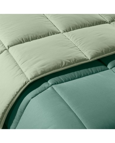 Trapunta letto singolo in cotone Caleffi Bicolor