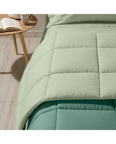 Trapunta letto singolo in cotone Caleffi Bicolor