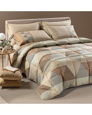 Completo lenzuola matrimoniale 100% cotone Jolly Volga