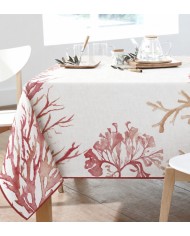 Tovaglia 6 posti 100% cotone stampa digitale coralli art. Daley
