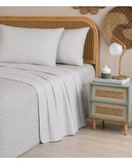 Completo lenzuola matrimoniale 100% cotone Jolly Volga