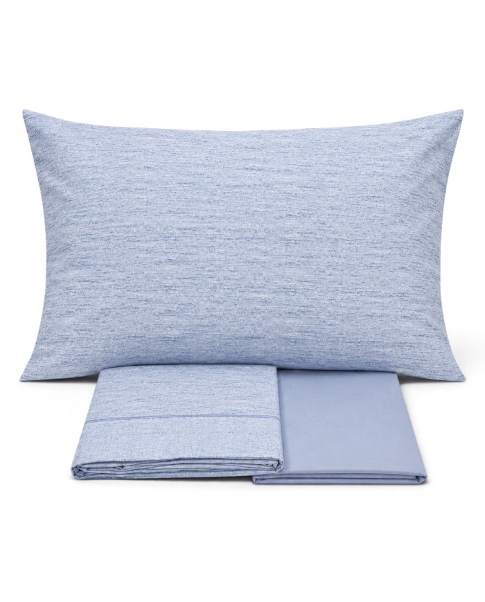 Completo lenzuola matrimoniale 100% cotone Jolly Volga