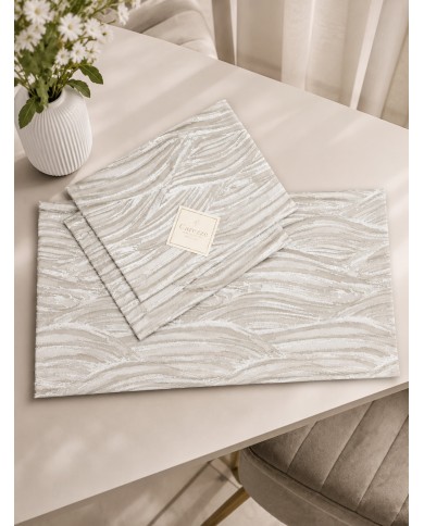 Set 3 centri in raso jacquard Carezze art. Nuria