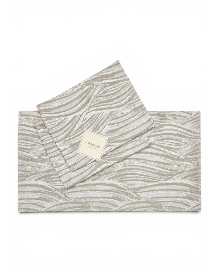 Set 3 centri in raso jacquard Carezze art. Nuria