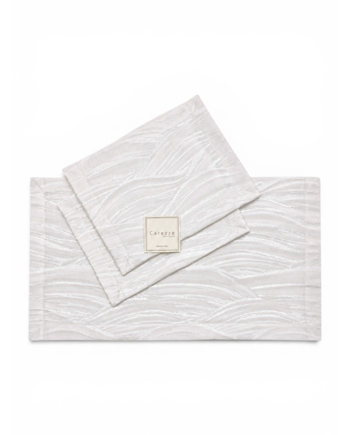 Set 3 centri in raso jacquard Carezze art. Nuria