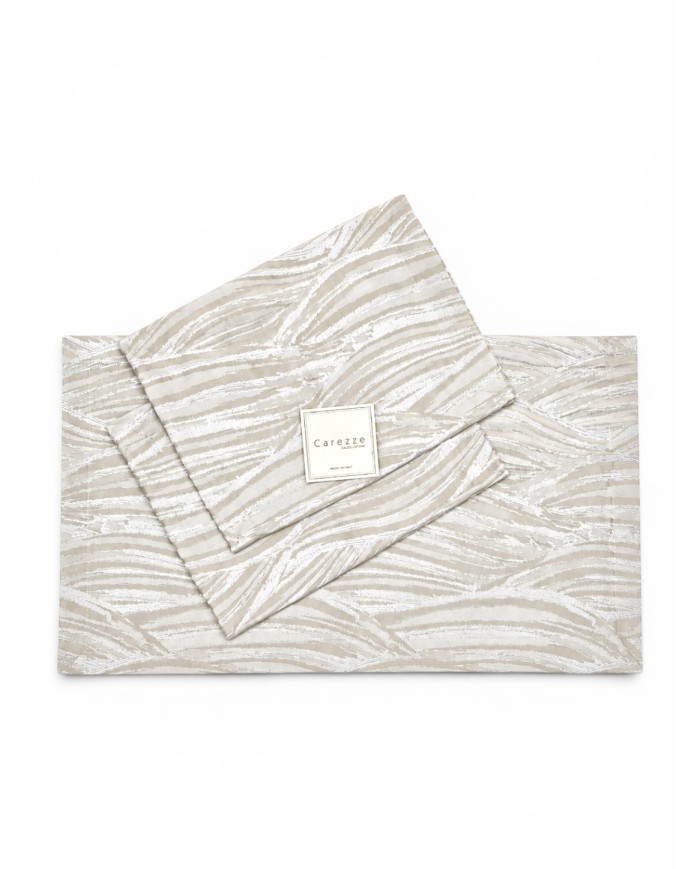 Set 3 centri in raso jacquard Carezze art. Nuria