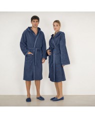 Accappatoio unisex in spugna di puro cotone FAZZINI art. Square