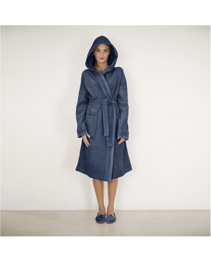 Accappatoio unisex in spugna di puro cotone FAZZINI art. Square