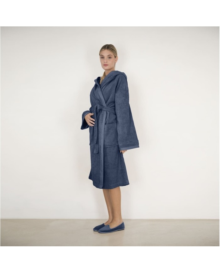 Accappatoio unisex in spugna di puro cotone FAZZINI art. Square