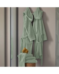 Accappatoio unisex in spugna di puro cotone FAZZINI art. Square
