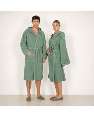 Accappatoio unisex in spugna di puro cotone FAZZINI art. Square