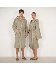 Accappatoio unisex in spugna di puro cotone FAZZINI art. Square