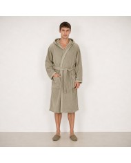 Accappatoio unisex in spugna di puro cotone FAZZINI art. Square