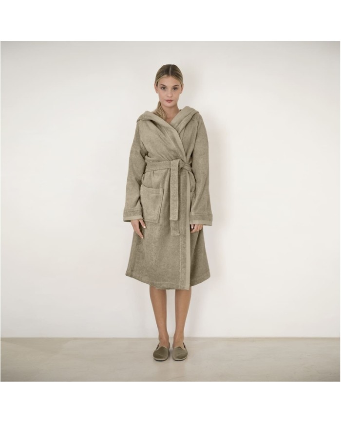 Accappatoio unisex in spugna di puro cotone FAZZINI art. Square