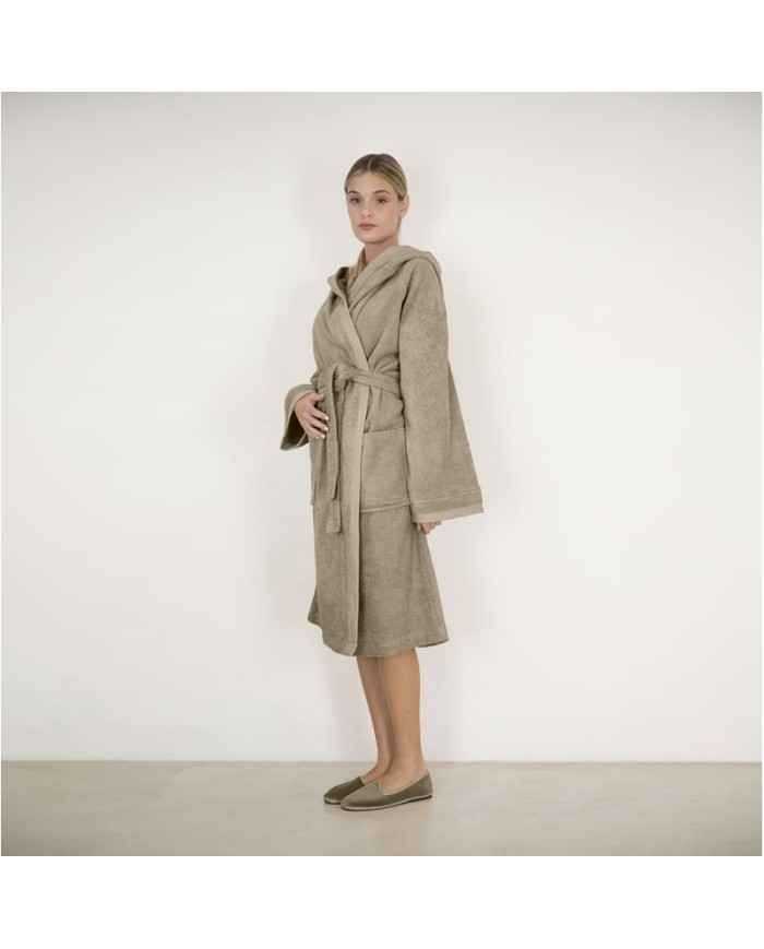 Accappatoio unisex in spugna di puro cotone FAZZINI art. Square