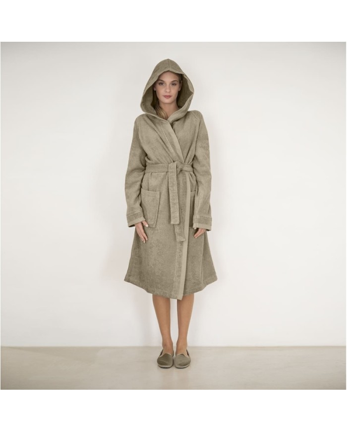 Accappatoio unisex in spugna di puro cotone FAZZINI art. Square