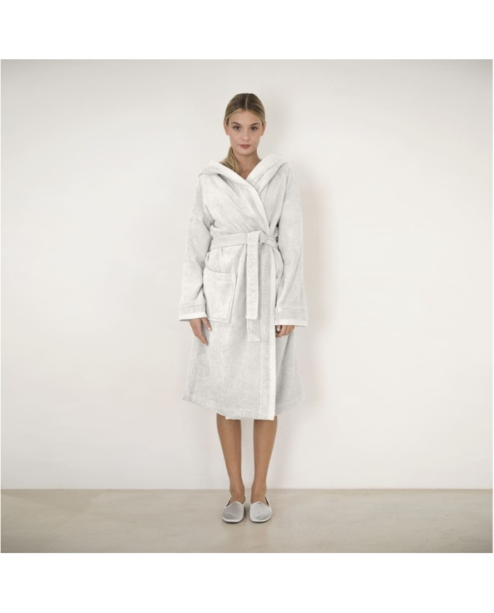 Accappatoio unisex in spugna di puro cotone FAZZINI art. Square