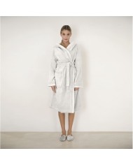 Accappatoio unisex in spugna di puro cotone FAZZINI art. Square