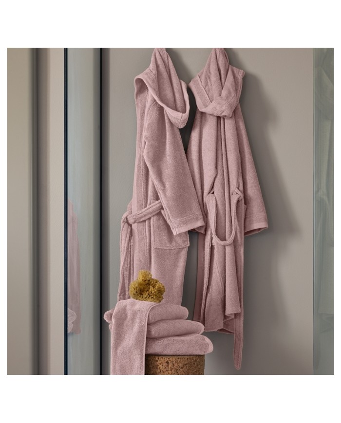 Accappatoio unisex in spugna di puro cotone FAZZINI art. Square