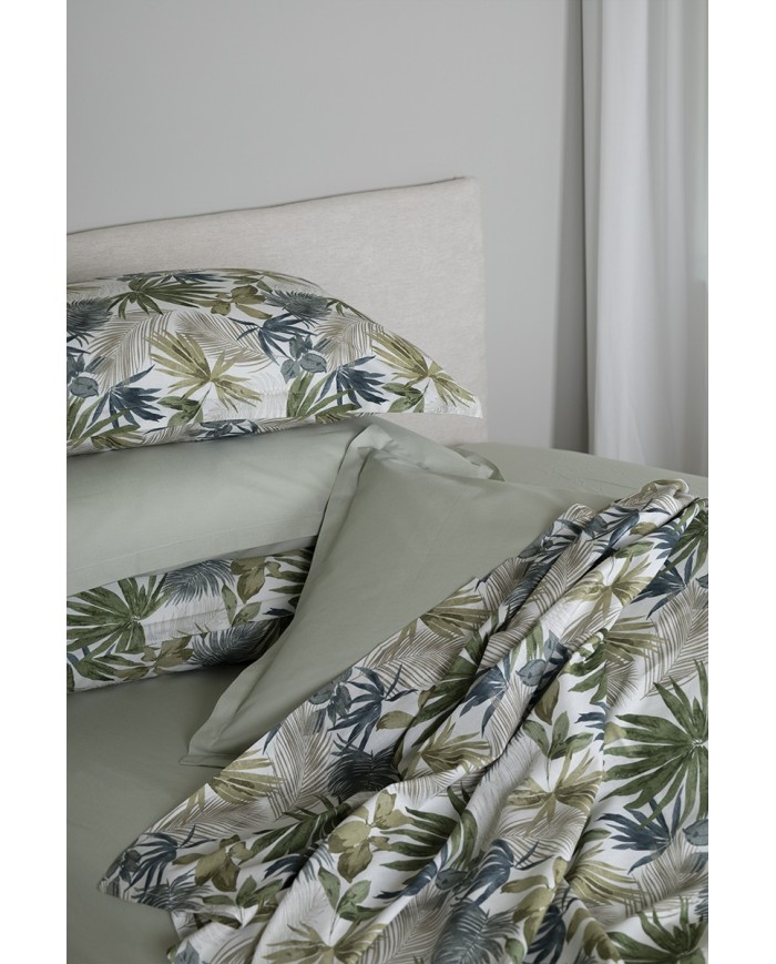 Completo lenzuola matrimoniale 100% cotone 4 FEDERE Neith Sadal