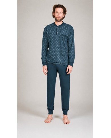 Pigiama uomo 100% caldo cotone Bip Bip 7353 - Made in Italy