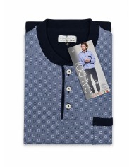 Pigiama uomo 100% caldo cotone Bip Bip 7353 - Made in Italy