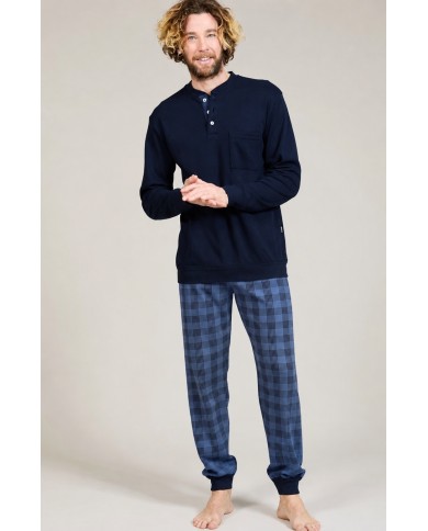 Pigiama uomo 100% caldo cotone Bip Bip 7321 - Made in Italy