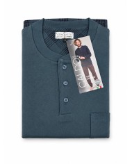 Pigiama uomo 100% caldo cotone Bip Bip 7321 - Made in Italy