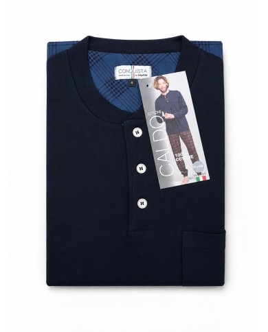 Pigiama uomo 100% caldo cotone Bip Bip 7321 - Made in Italy