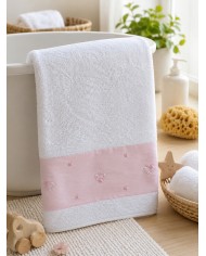 Telo bagnetto neonato ricamato a mano Elite pour le Bebè art.300