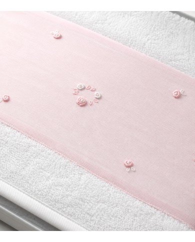 Telo bagnetto neonato ricamato a mano Elite pour le Bebè art.314