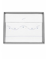Completo lenzuola culla lettino ricamato a mano Elite pour le Bebè 85351