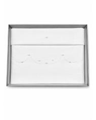 Completo lenzuola culla lettino ricamato a mano Elite pour le Bebè 85354