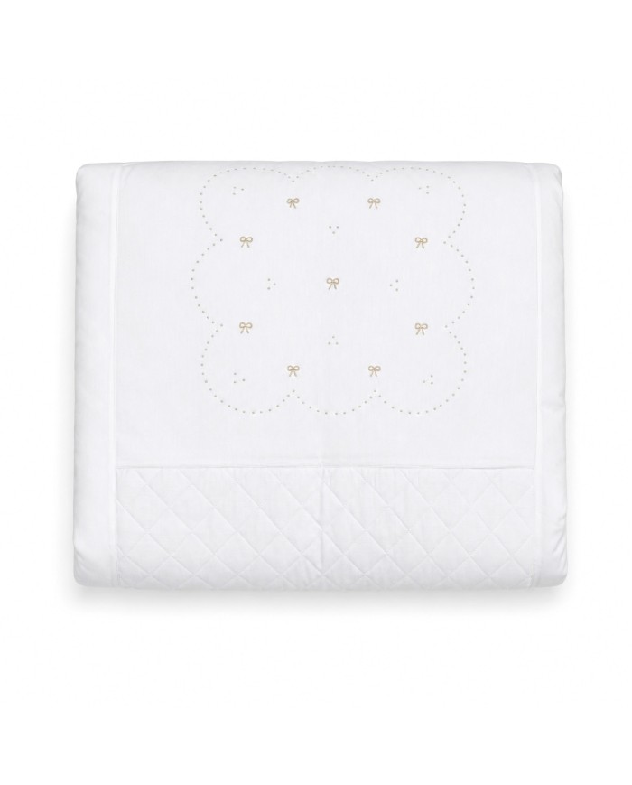 Piumone invernale con paracolpi per culla ricamato a mano Elite 70336