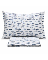 Completo lenzuola matrimoniale 100% cotone Penelope