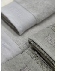 Set 3 asciugamani viso + 3 ospiti 100% cotone FERRE' art. Urano