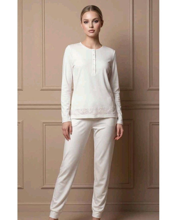 Pigiama donna in 100% caldo cotone Lunatica art. 62130