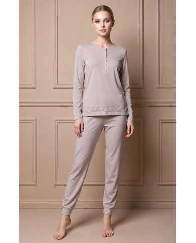 Pigiama donna in 100% caldo cotone Lunatica art. 62130