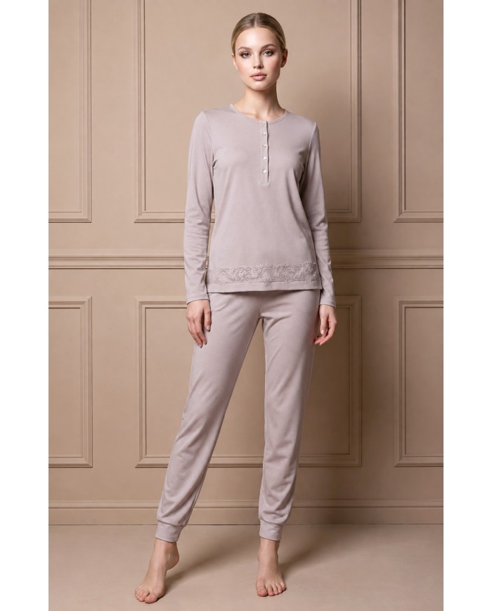 Pigiama donna in 100% caldo cotone Lunatica art. 62130