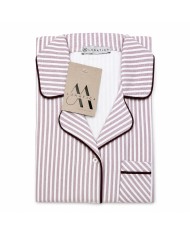 Pigiama donna in 100% caldo cotone aperto avanti Lunatica art. 62129