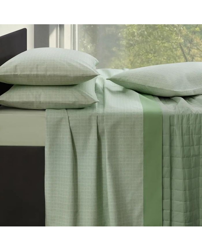 Completo Lenzuola piazza e mezza 100% cotone Vallesusa Rodi