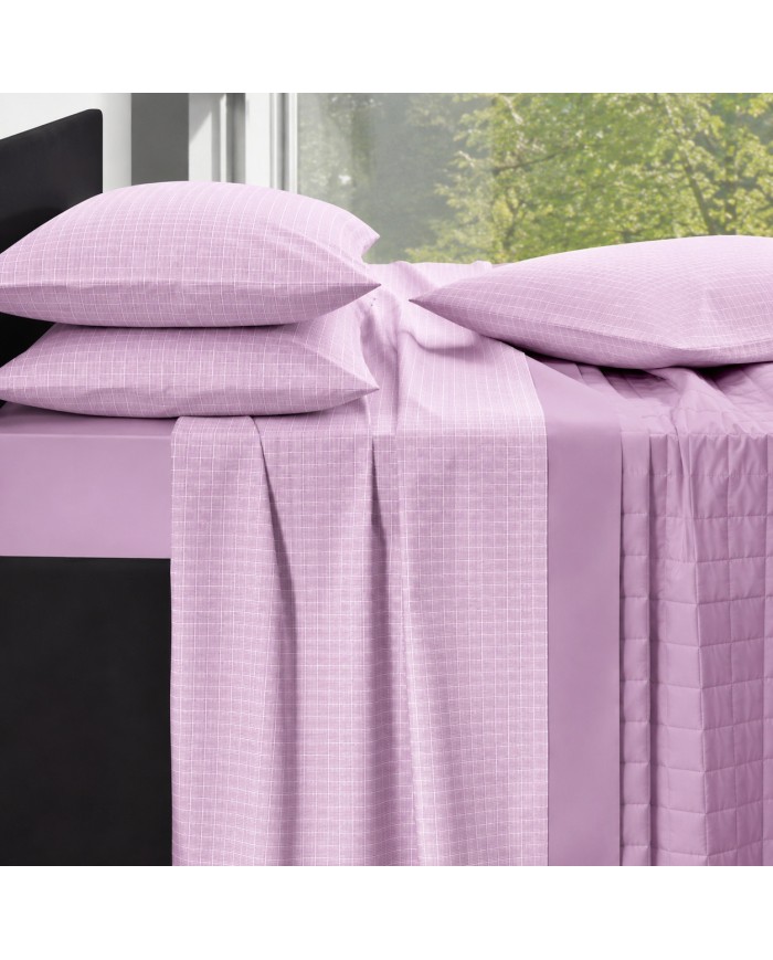 Completo Lenzuola piazza e mezza 100% cotone Vallesusa Rodi