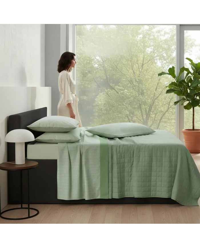 Completo Lenzuola piazza e mezza 100% cotone Vallesusa Rodi