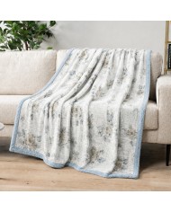 Plaid in pile stampato e retro sherpa Boston var. 2