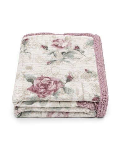 Plaid in pile stampato e retro sherpa Boston var. 2