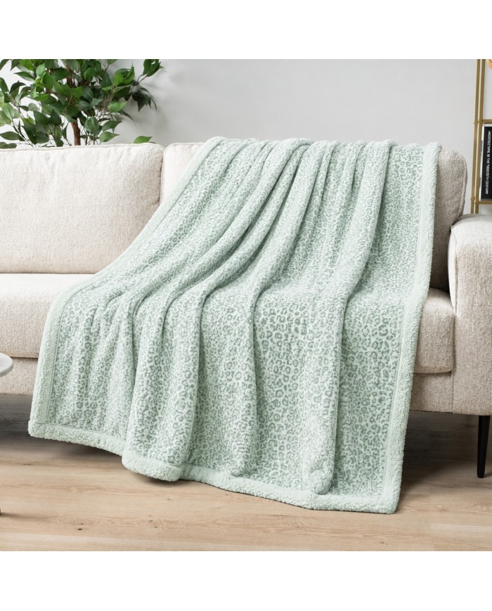 Plaid in pile stampato e retro sherpa Boston var. 3