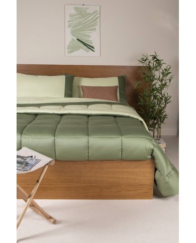 Trapunta piazza e mezza 100% cotone doubleface Neith Giselle